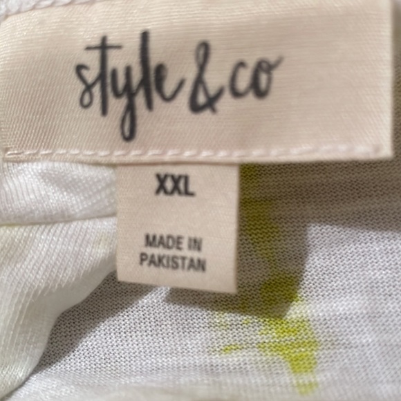 🆕 Women’s Style & Co Front Tie Knit T-Shirt XXLARGE - Picture 4 of 5